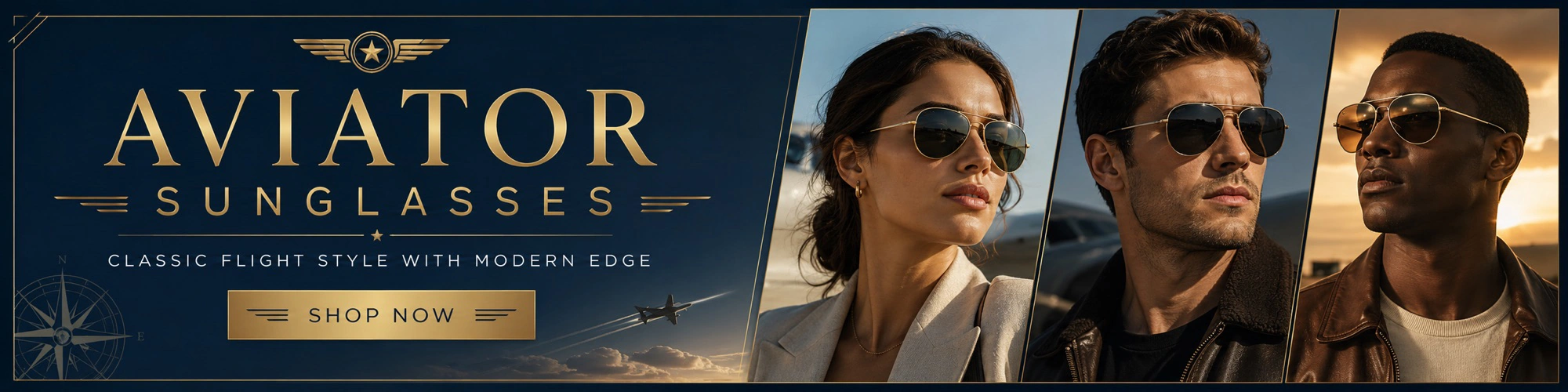 Aviator Sunglasses - Classic flight style with modern edge